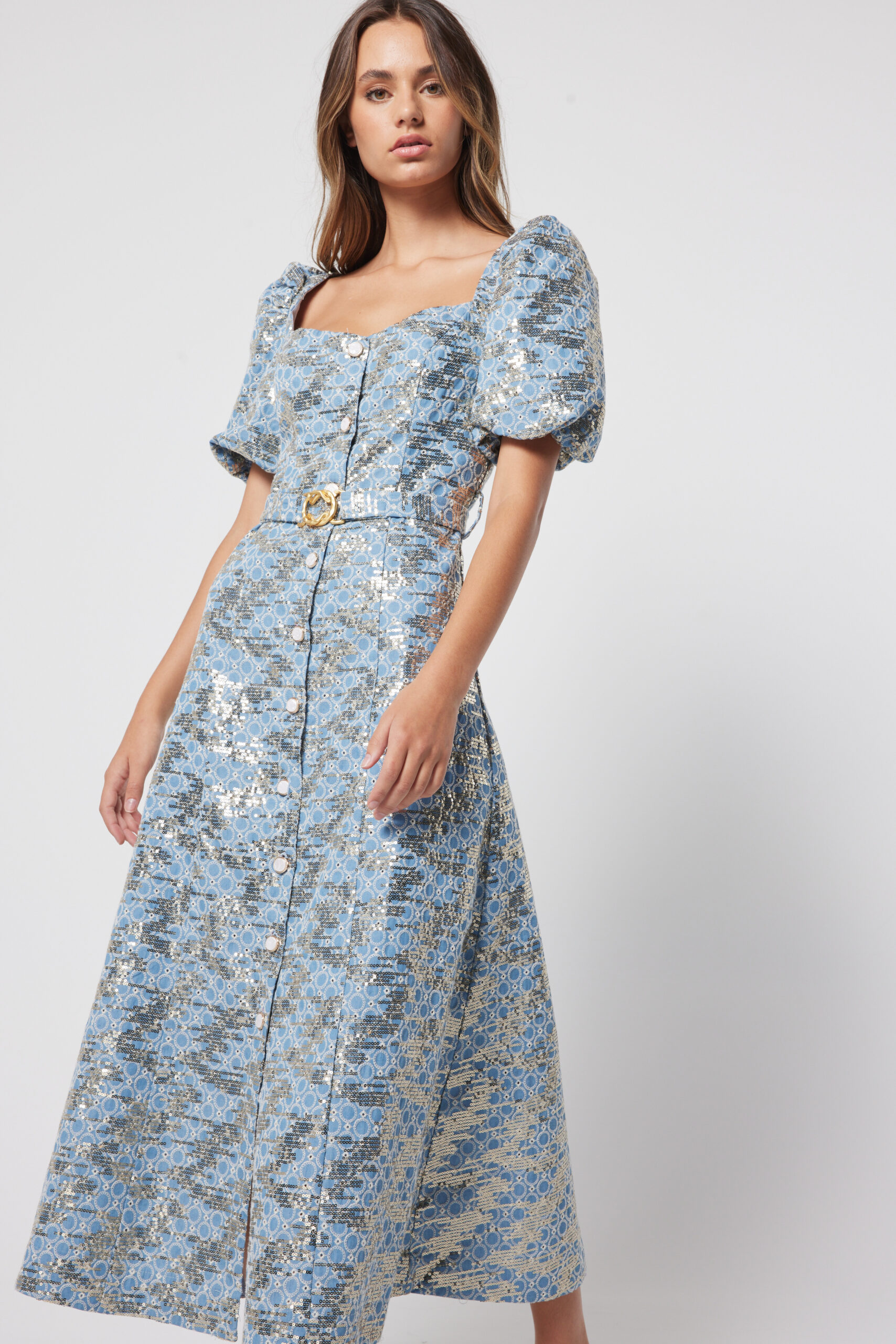 Natalie Dress Blue | Binti Boutique